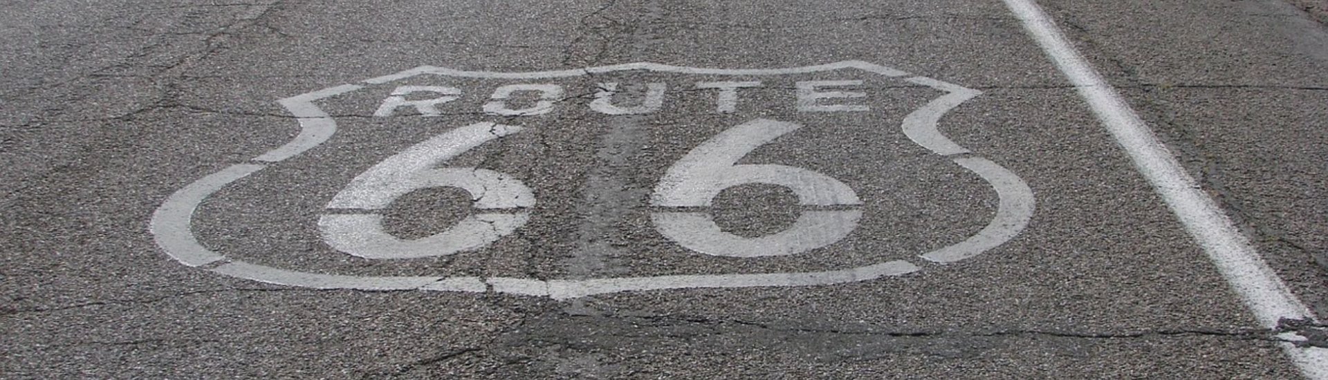 Route 66 road sign
