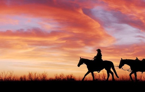 Cowboy sunset
